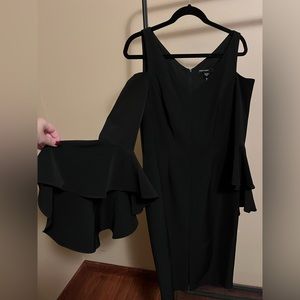 Maggy London Black Midi Dress